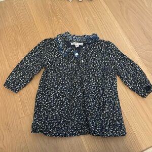 Excellent condition Emile & Ida floral printed corduroy dress - Size 2T